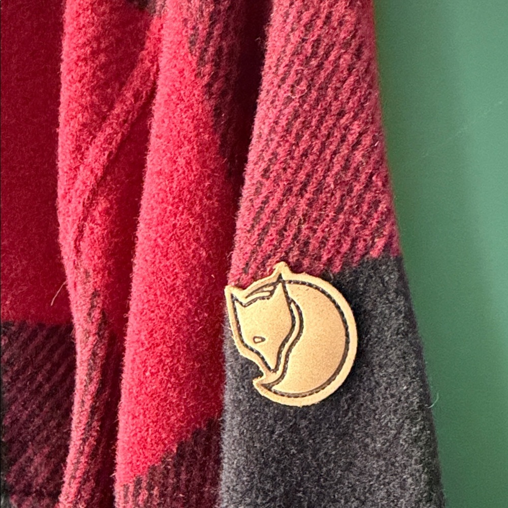 Fjallraven Red & Black Canada Mens XXL Shirt Jacket Comfort Fit Wool Blend - Picture 7 of 11